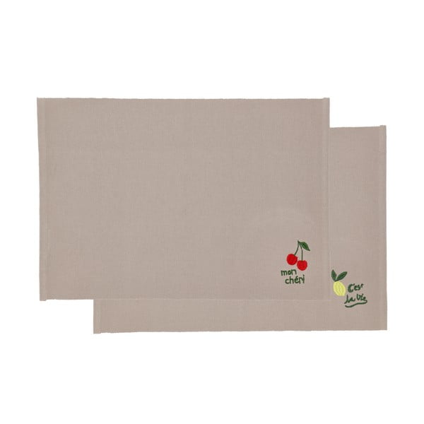 Puuvillased lauamatid 2tk komplektis 33x48 cm Bistro - Södahl