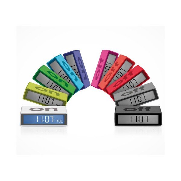 Překlápěcí budík Flip, korálový-image-1