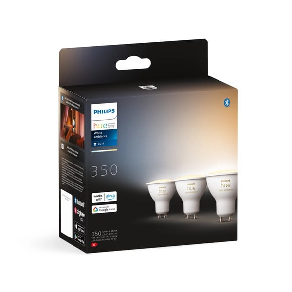 LED nutipirnid 3 GU10, 4 W komplektis White ambiance - Philips Hue-image-3