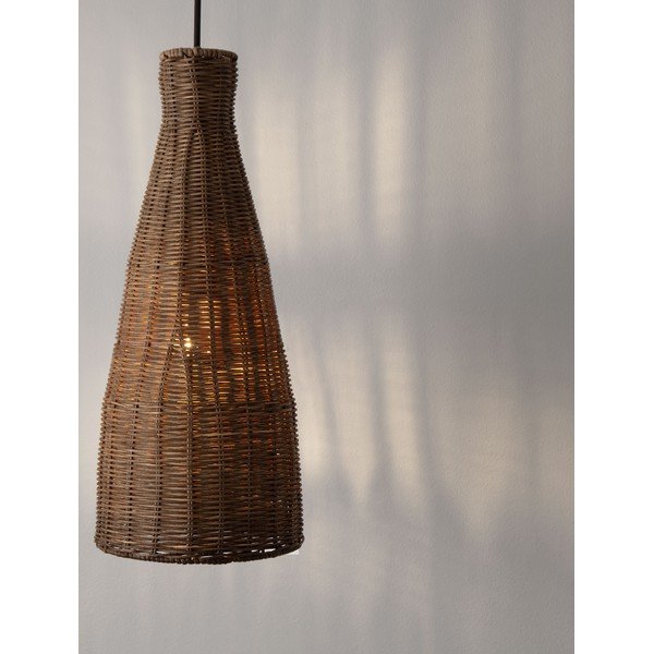 Rotangist ripplamp naturaalses värvitoonis, ø 19,5 cm Rielo - Nova Luce-image-1