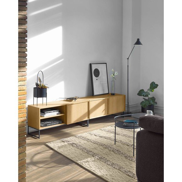 Tammespoonist TV-alus 112x51x42 cm Taiana - Kave Home-image-1