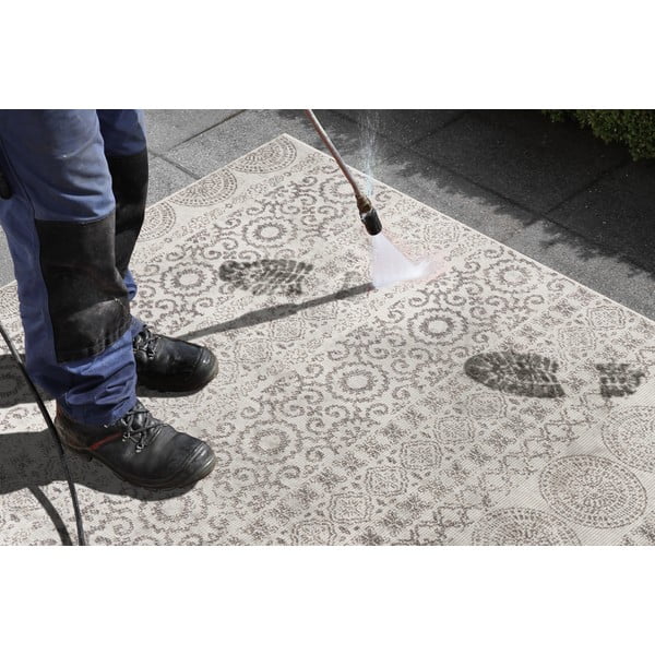 Hall ja valge õuevaip Circle, 80 x 150 - Ragami-image-2