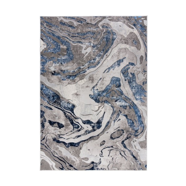 Sinine/hall vaip 120x170 cm Marbled - Flair Rugs