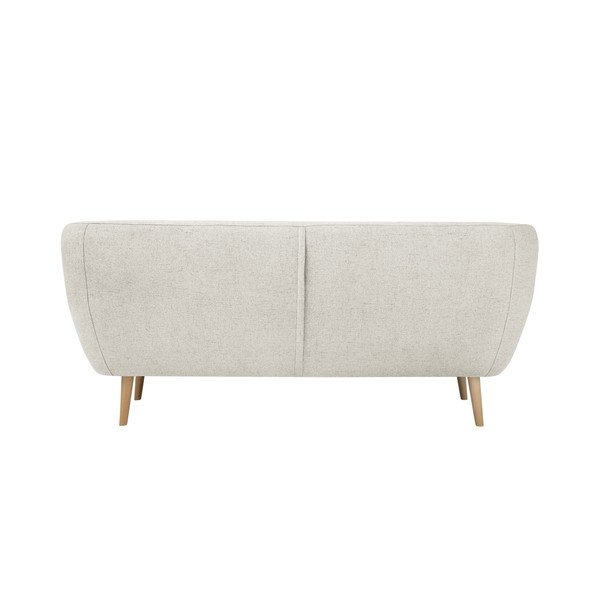 Krémová trojmístná pohovka se světlými nohami Mazzini Sofas Sicile-image-4