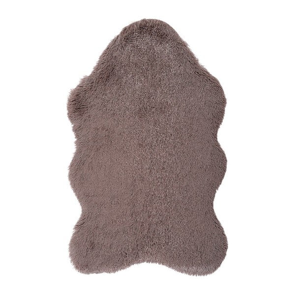 Hnědý kožešinkový koberec Floorist Soft Bear, 160 x 200 cm