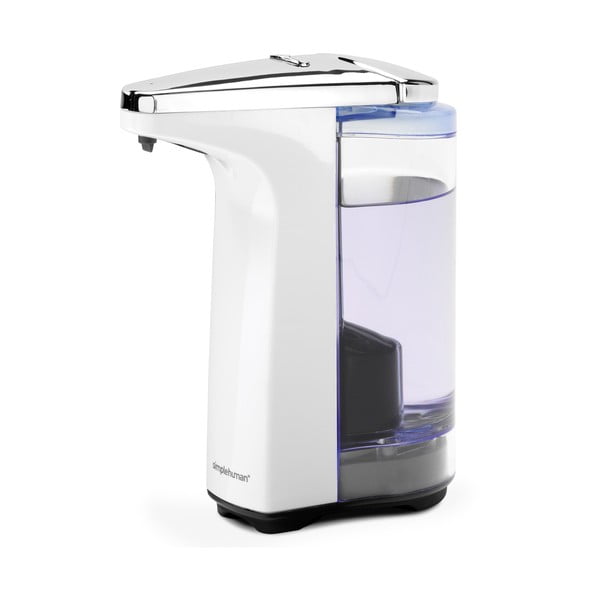 Valge automaatne plastist seebidosaator 237 ml - simplehuman