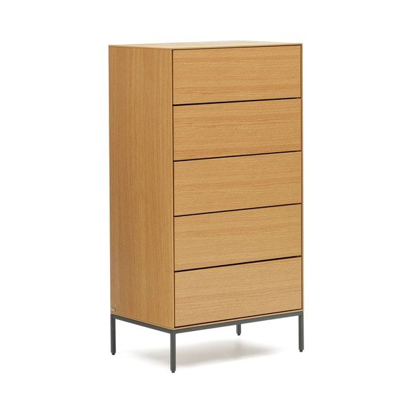 Tammedekooriga kõrge kapp 60x114 cm Vedrana - Kave Home-image-2