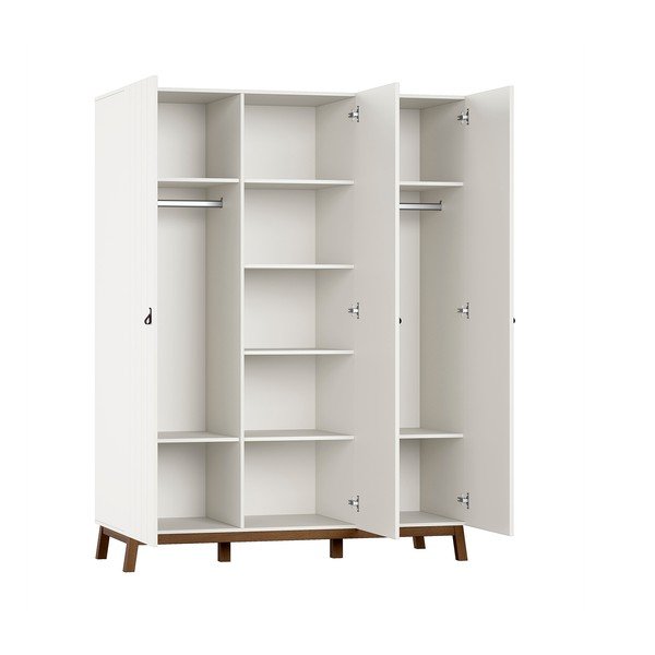 Beež laste riidekapp 149x196x58 cm Sezane - Vipack-image-2