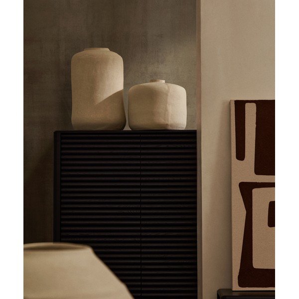 Kreemikas kõrge papjeemašee vaas (kõrgus 55 cm) Serina - Kave Home-image-1