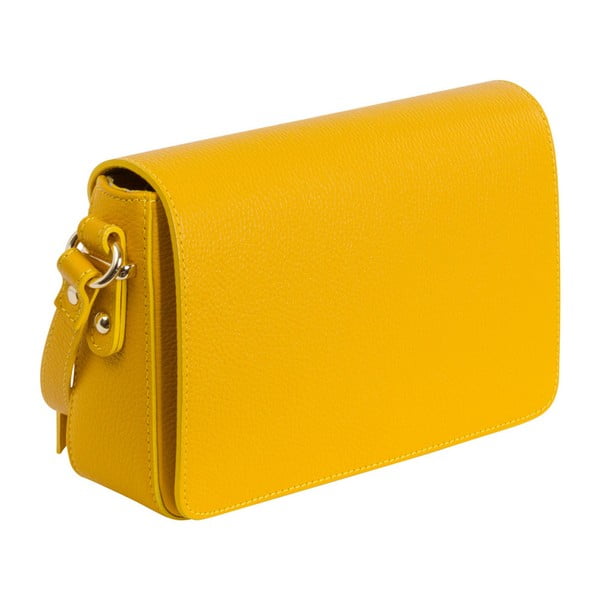 Žlutá kabelka z pravé kůže Andrea Cardone Nicol