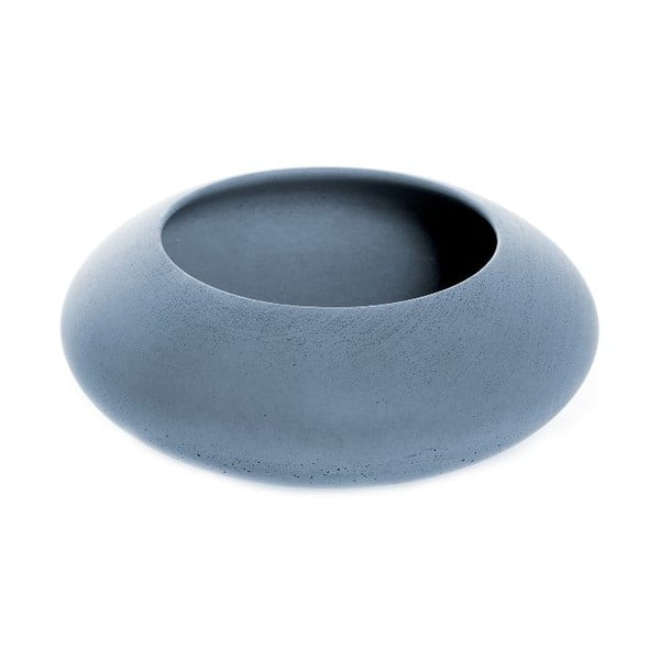 Modrá betonová miska Iris Hantwerk, Ø13.5 cm