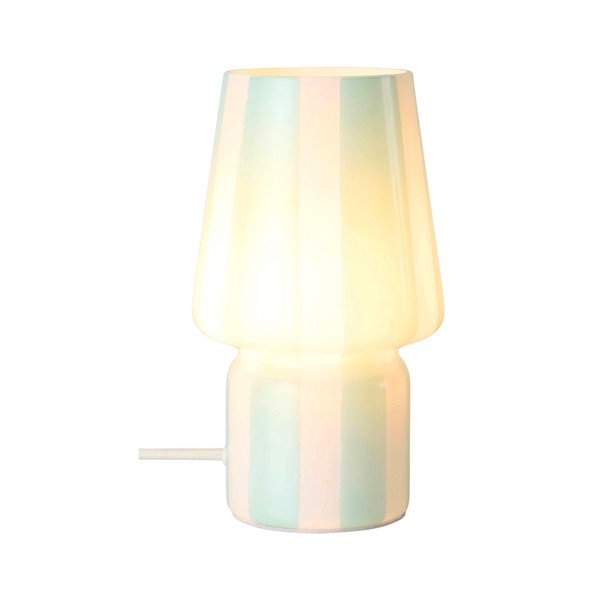 Valge/sinine klaasist laualamp (kõrgus 21,5 cm) Carlo - Ellos Home-image-3