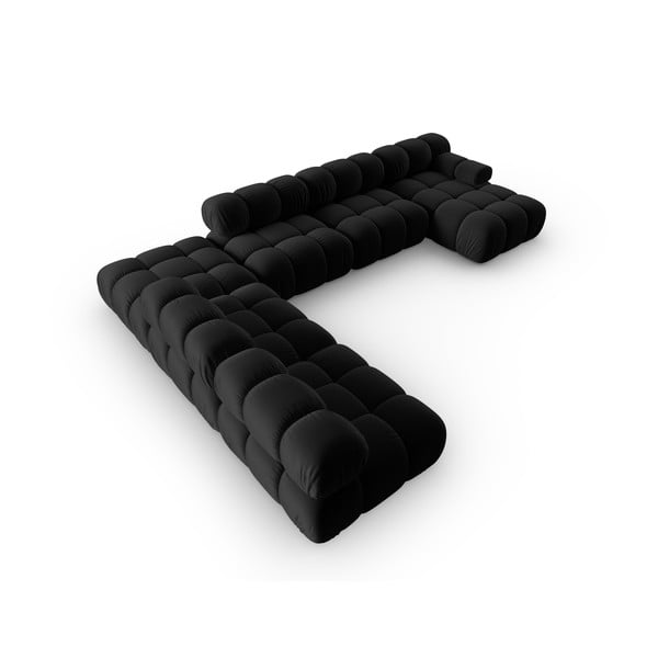 Must sametist diivan 379 cm Bellis - Micadoni Home-image-4