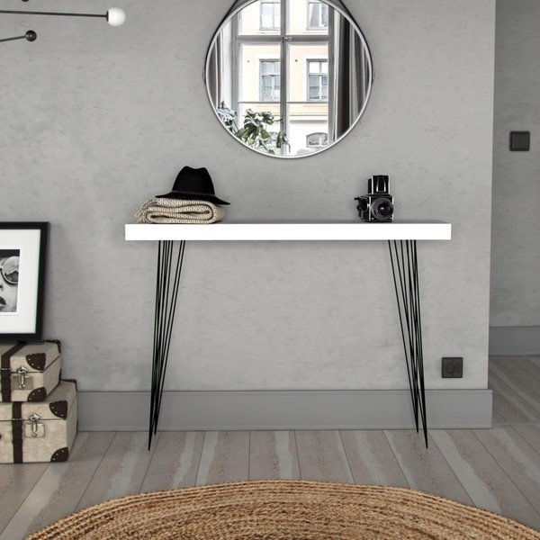 Valge puidust laud Dallas, 110 x 25 cm - Versa-image-2