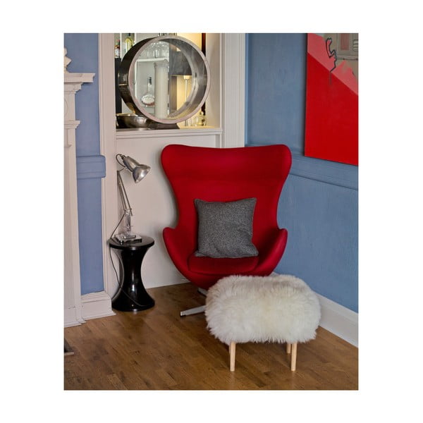 Stolička z ovčí kůže Nia Cerise-image-4