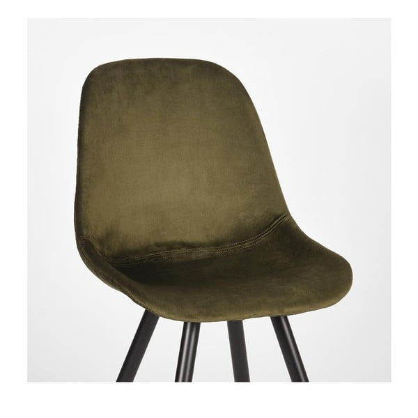 Khakivärvi sametist söögitoolid 2tk komplektis Capri - LABEL51-image-4