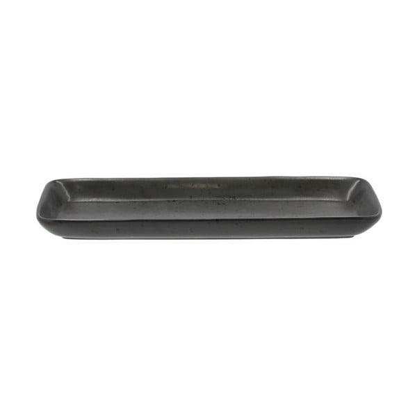 Musta värvi kiviplaadist serveerimistaldrik , 38 x 14 cm - Bitz