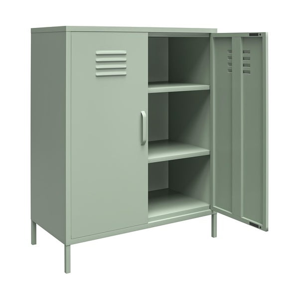 Roheline metallist kapp 40x102x80 cm Mission District - Støraa-image-3