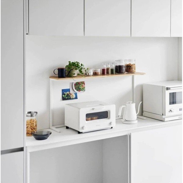 Valge puidust lisariiul 28,5x8,5 cm Tower - YAMAZAKI-image-1