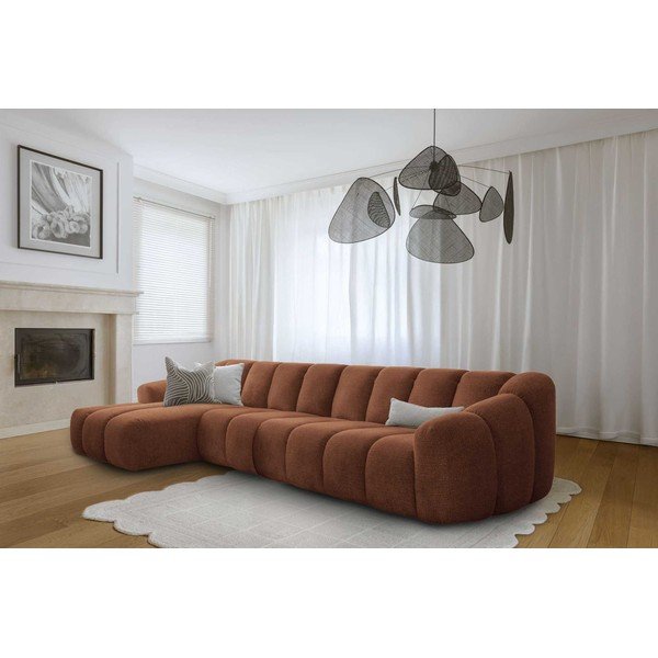 Terrakottapunane nurgadiivan (vasak nurk) Shell - Miuform-image-2