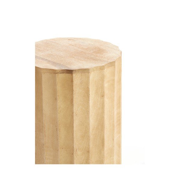 Ümmargune mangopuidust abilaud ø 35 cm Ellena - Light & Living-image-2