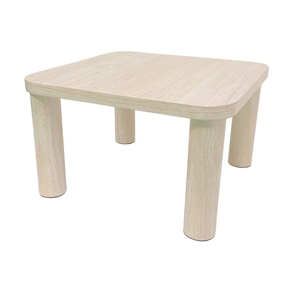 Beež marmori imitatsiooniga diivanilaud 60x60 cm Solano - Actona-image-4