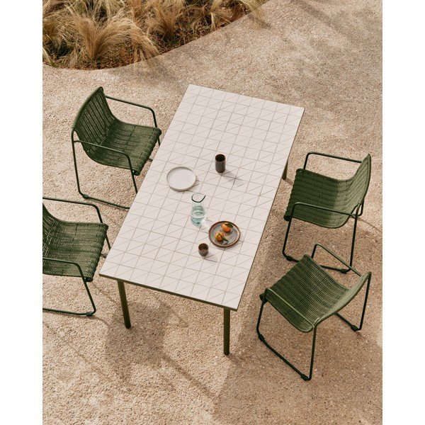 Terasest aia söögilaud 91x182 cm Maurina - Kave Home-image-3