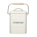 Valge konteiner kompostitavate jäätmete jaoks 3 l Living Nostalgia - Kitchen Craft