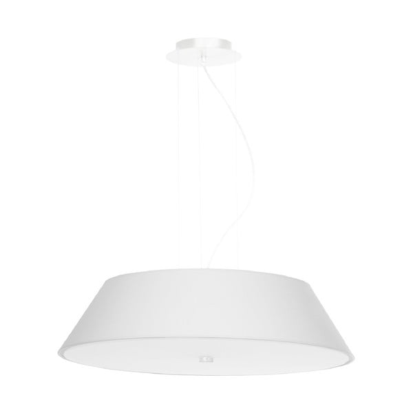Valge rippvalgusti klaasist lambivarjundiga ø 60 cm Hektor - Nice Lamps
