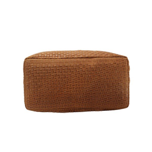 Konjaki pruun nahast käekott Tessa - Chicca Borse-image-4