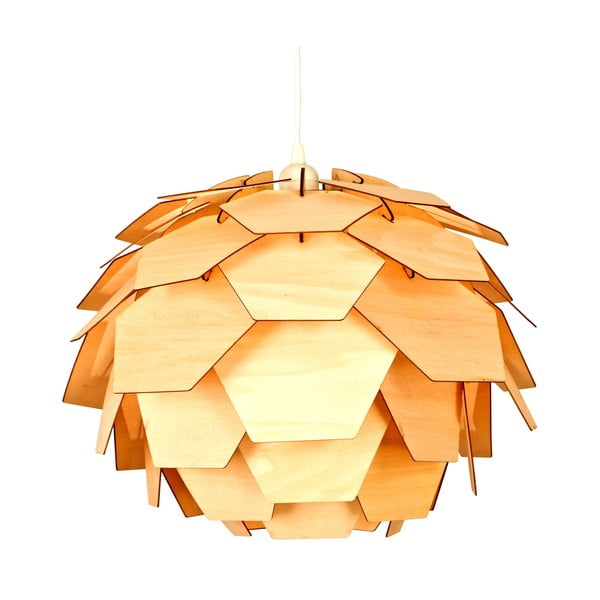 Závěsné svítidlo v dekoru dřeva Scan Lamps Carpatica, ⌀ 41 cm