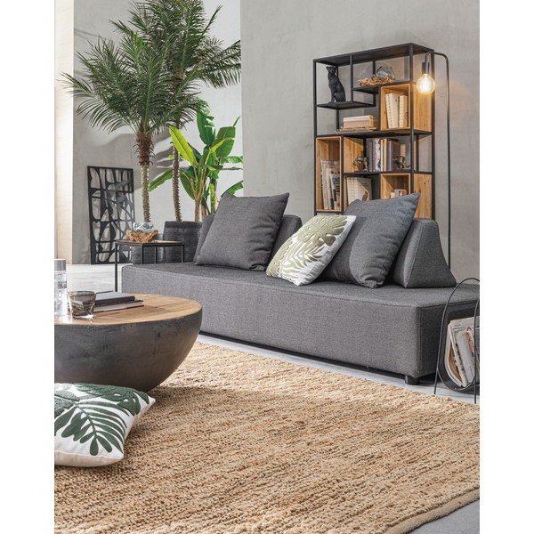 Hall/naturaalne metall ümmargune kohvilaud ø 90 cm Lancaster - Bizzotto-image-3