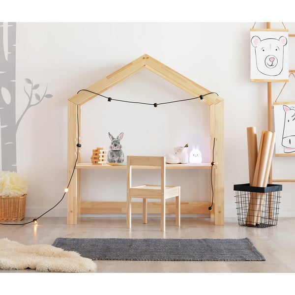 Laste töölaud männist Bran, 40 x 111 cm - Adeko