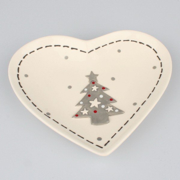 Keramická miska Dakls Christmas, 19 x 16,5 cm