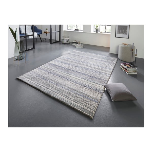 Šedo-modrý koberec Elle Decoration Arty Cachan, 120 x 170 cm-image-1