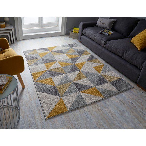 Hall ja kollane vaip , 133 x 185 cm Urban Triangle - Flair Rugs-image-4