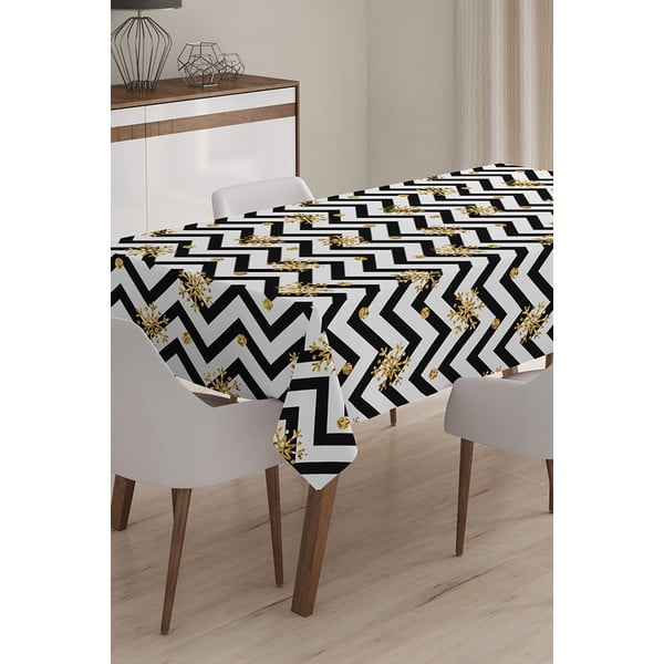 Jõululaudlina puuvillase seguga , 140 x 180 cm Happy New Year - Minimalist Cushion Covers-image-1