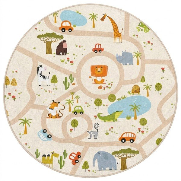 Pestav laste mänguvaip ø100 cm Savana Ride - Mila Home