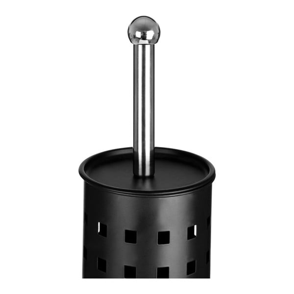 Matně černý toaletní kartáč Premier Housewares Square Design-image-4