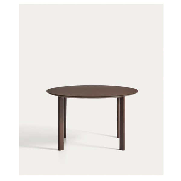 Ümmargune aiasöögilaud klaasist pealispinnaga ø 120 cm Erice - Kave Home-image-4
