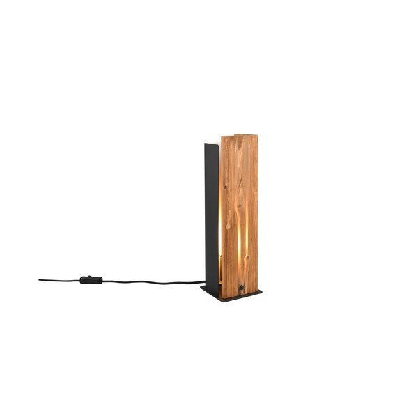 Must lauavalgusti puidust varjuga (kõrgus 40 cm) Karuni - Trio-image-4