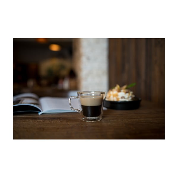 2 topelt seinaga kruusi komplekt, 80 ml - Vialli Design-image-2