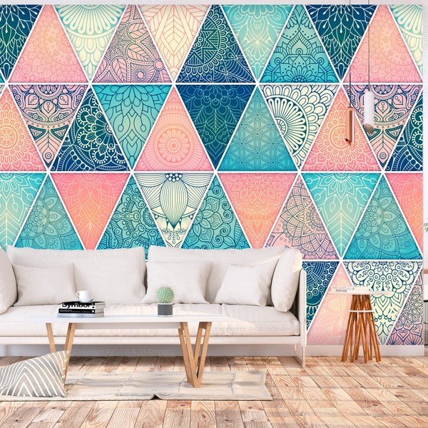 Suureformaadiline tapeet , 400 x 280 cm Oriental Triangles - Artgeist-image-1
