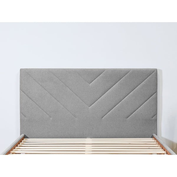 Helehall polsterdatud kaheinimesevoodi 160x200 cm Romane - Bobochic Paris-image-3