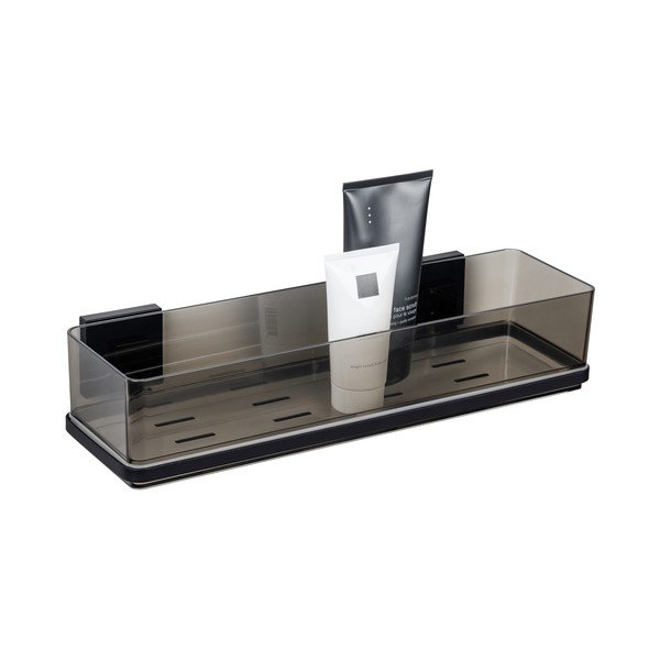 Must isekinnituv plastikust vannitoariiul Quadro - Wenko-image-3