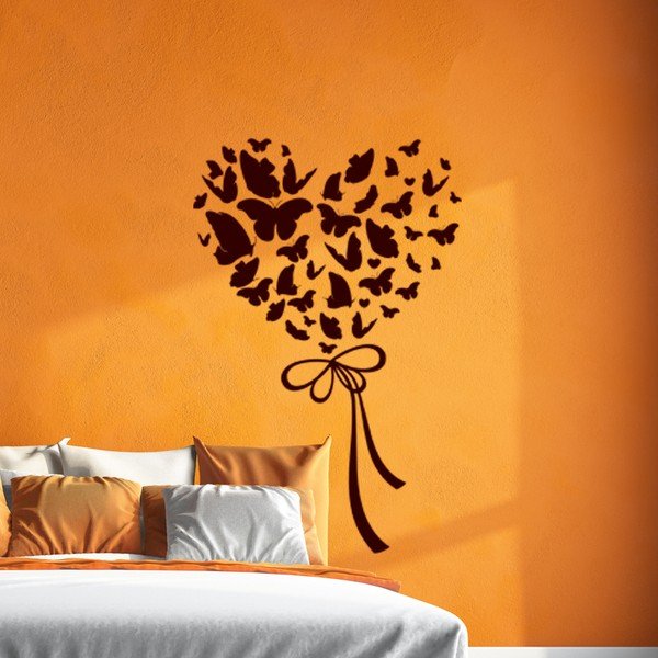 Samolepka Ambiance Cloud Of Butterflies In Heart-image-3