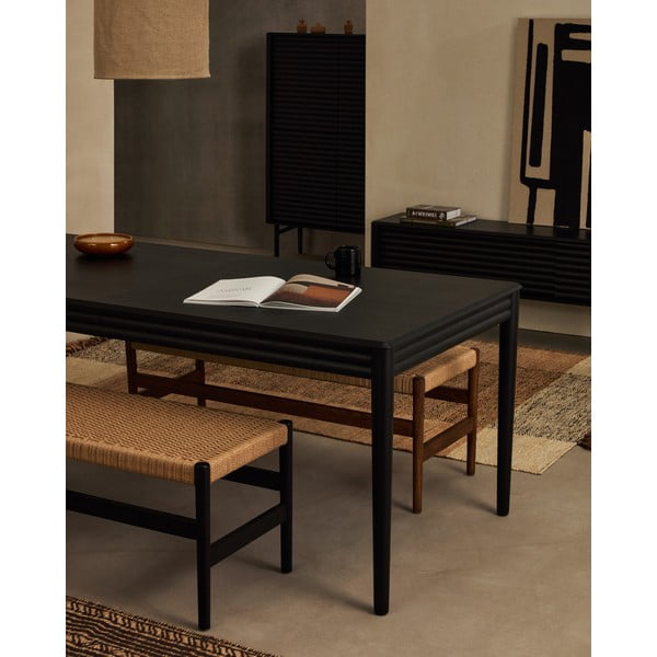 Pikendatav söögilaud tammespoonist pealispinnaga 90x160 cm Lenon - Kave Home-image-1