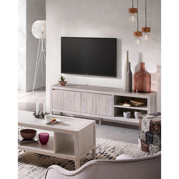 Bílý TV stolek Kave Home Woody-image-4