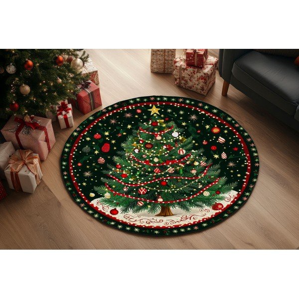 Ümmargune jõulupuuvaip ø 120 cm - Conceptum Hypnose-image-1