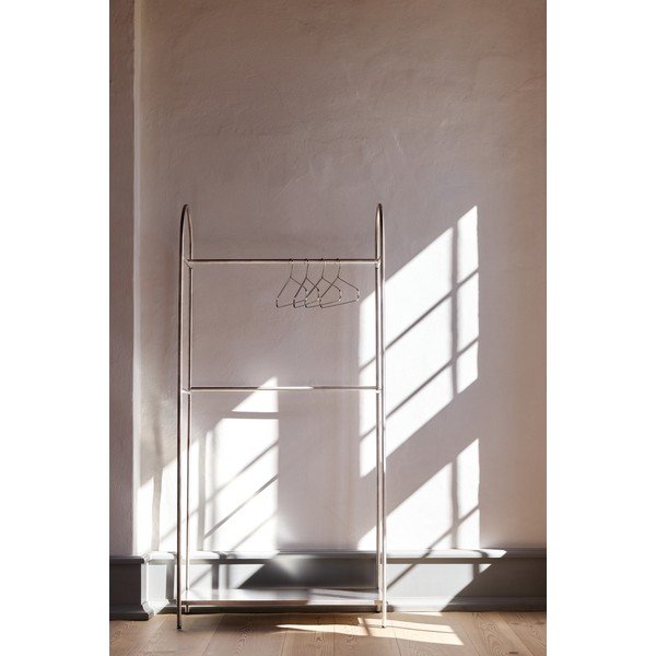 Metallist riidepuuraam matt hõbedases värvitoonis 92x186x39 cm Arch - Mette Ditmer Denmark-image-1
